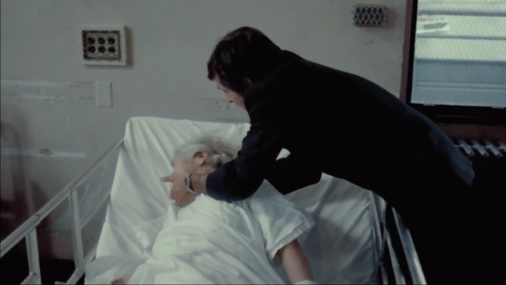 Guilt sets in for Father Karras before the death of his mother. 