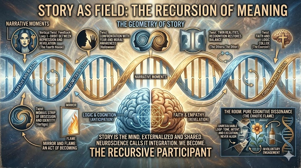 Part 7.7: Story as Field — The Recursion of Meaning